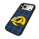 Los Angeles Rams Plaid MagSafe Compatible Phone Case for Apple iPhone