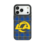 Los Angeles Rams Plaid MagSafe Compatible Phone Case for Apple iPhone