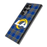Los Angeles Rams Plaid MagSafe Compatible Phone Case for Samsung Galaxy