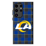 Los Angeles Rams Plaid MagSafe Compatible Phone Case for Samsung Galaxy