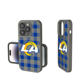Los Angeles Rams Plaid Soft Touch Phone Case for Apple iPhone