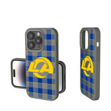 Los Angeles Rams Plaid Soft Touch Phone Case for Apple iPhone