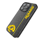 Los Angeles Rams Sidebar Black Bling Phone Case for Apple iPhone
