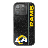 Los Angeles Rams Sidebar Black Bling Phone Case for Apple iPhone