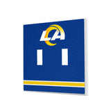 Los Angeles Rams Stripe Hidden-Screw Light Switch Plate
