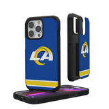 Los Angeles Rams Stripe Rugged Phone Case for Apple iPhone