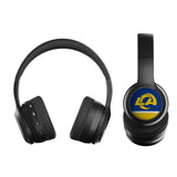 Los Angeles Rams Stripe Wireless Over-Ear BT Headphones With Case