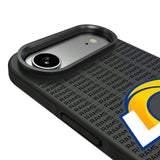 Los Angeles Rams Text Backdrop Bump Phone Case for Apple iPhone