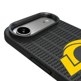 Los Angeles Rams Text Backdrop Bump Phone Case for Apple iPhone