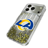 Los Angeles Rams Text Backdrop Glitter Phone Case for Apple iPhone 17 Series