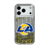 Los Angeles Rams Text Backdrop Glitter Phone Case for Apple iPhone 17 Series