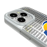 Los Angeles Rams Text Backdrop Glitter Phone Case for Apple iPhone