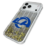 Los Angeles Rams Text Backdrop Glitter Phone Case for Apple iPhone