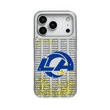 Los Angeles Rams Text Backdrop Glitter Phone Case for Apple iPhone