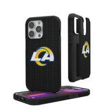 Los Angeles Rams Text Backdrop Rugged Phone Case for Apple iPhone