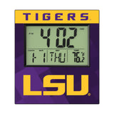 Louisiana State University Tigers Color Block Wall Clock