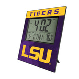 Louisiana State University Tigers Color Block Wall Clock