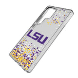 Louisiana State University Tigers Confetti Clear Phone Case for Samsung Galaxy