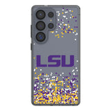 Louisiana State University Tigers Confetti Clear Phone Case for Samsung Galaxy