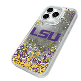 Louisiana State University Tigers Confetti Glitter Phone Case for Apple iPhone