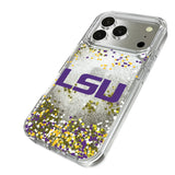 Louisiana State University Tigers Confetti Glitter Phone Case for Apple iPhone