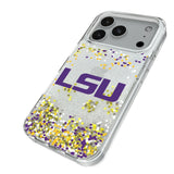 Louisiana State University Tigers Confetti Glitter Phone Case for Apple iPhone