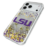 Louisiana State University Tigers Confetti Glitter Phone Case for Apple iPhone