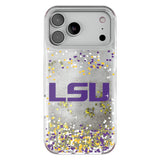 Louisiana State University Tigers Confetti Glitter Phone Case for Apple iPhone