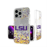 Louisiana State University Tigers Confetti Glitter Phone Case for Apple iPhone