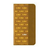 Louisiana State University Tigers Fashion Pattern Folio Phone Case for Samsung Galaxy