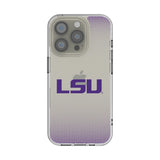 Louisiana State University Tigers Linen Clear Phone Case for Apple iPhone