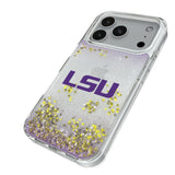 Louisiana State University Tigers Linen Glitter Phone Case for Apple iPhone