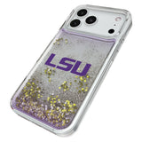 Louisiana State University Tigers Linen Glitter Phone Case for Apple iPhone