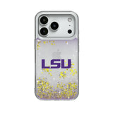 Louisiana State University Tigers Linen Glitter Phone Case for Apple iPhone