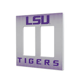 Louisiana State University Tigers Linen Hidden-Screw Light Switch Plate