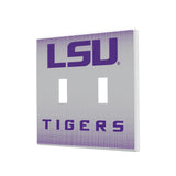 Louisiana State University Tigers Linen Hidden-Screw Light Switch Plate