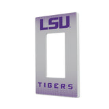 Louisiana State University Tigers Linen Hidden-Screw Light Switch Plate