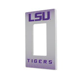 Louisiana State University Tigers Linen Hidden-Screw Light Switch Plate