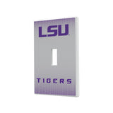 Louisiana State University Tigers Linen Hidden-Screw Light Switch Plate