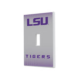 Louisiana State University Tigers Linen Hidden-Screw Light Switch Plate