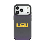 Louisiana State University Tigers Linen MagSafe Compatible Phone Case for Apple iPhone