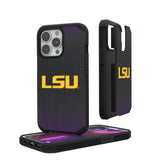 Louisiana State University Tigers Linen Rugged Phone Case for Apple iPhone