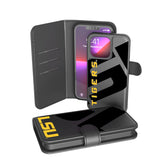 Louisiana State University Tigers Monocolor Tilt Wallet Phone Case for Apple iPhone