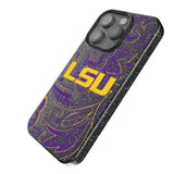 Louisiana State University Tigers Paisley Black Bling Phone Case for Apple iPhone