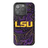 Louisiana State University Tigers Paisley Black Bling Phone Case for Apple iPhone