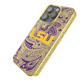 Louisiana State University Tigers Paisley Bling Phone Case for Apple iPhone
