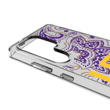 Louisiana State University Tigers Paisley Clear Phone Case for Samsung Galaxy