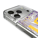 Louisiana State University Tigers Paisley Glitter Phone Case for Apple iPhone