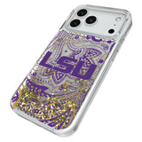 Louisiana State University Tigers Paisley Glitter Phone Case for Apple iPhone