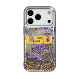 Louisiana State University Tigers Paisley Glitter Phone Case for Apple iPhone